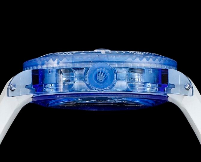 Rolex-Replica-Submariner Hollow Night-Light Sapphire Crystal Transparent Edition-Bule