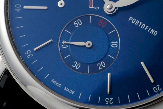 IWC-Replica -Portofino Hand-Wound Eight Days Watch-Leather-Blue