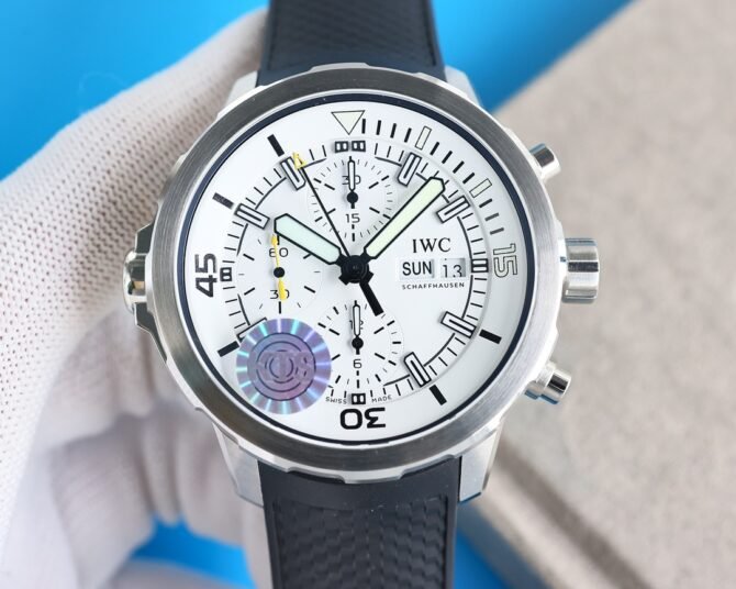 IWC-Replica -AQUATIMER Series--Leather-White