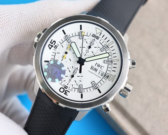 IWC-Replica -AQUATIMER Series--Leather-White