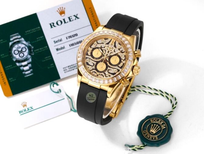 👑💎Rolex -Replica-Daytona 116589TBR-Eye of the Tiger-Gold