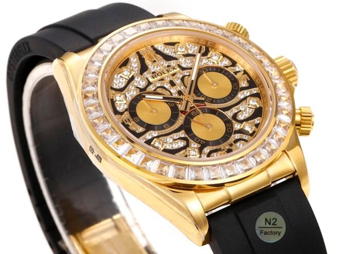 👑💎Rolex -Replica-Daytona 116589TBR-Eye of the Tiger-Gold