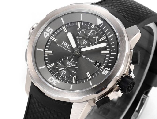 IWC-Replica -AQUATIMER Series--Leather-Gray