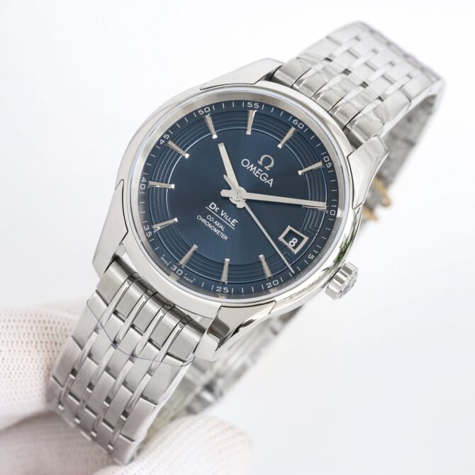 OMEGA-Replica -De Ville -HOUR VISION-Metal-Blue