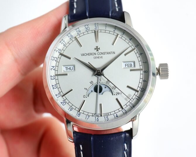 Vacheron Constantin- Replica - Traditionnelle Full Calendar-4010T-Blue