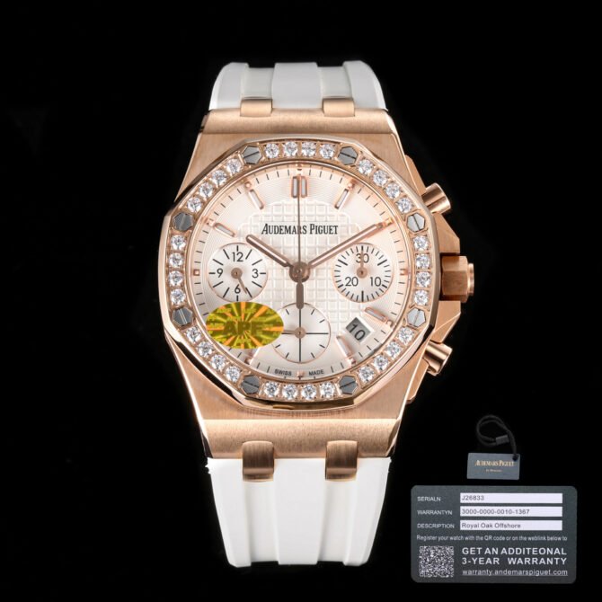 💎👩Audemars Piguet-Replica- 26048SK Royal Oak Offshore 37mm Quartz Ladies Watch-4